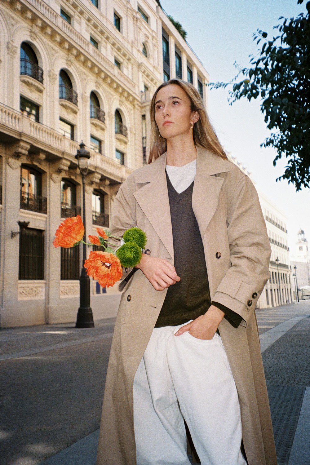 Elyndel — ramo de flores artificiales, color Naranja Azafrán